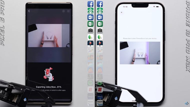 test iPhone 13 Pro Max và Google Pixel 6 Pro