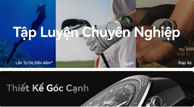 đồng hồ thông minh Huawei Watch GT 5 có nhiều chế độ tập