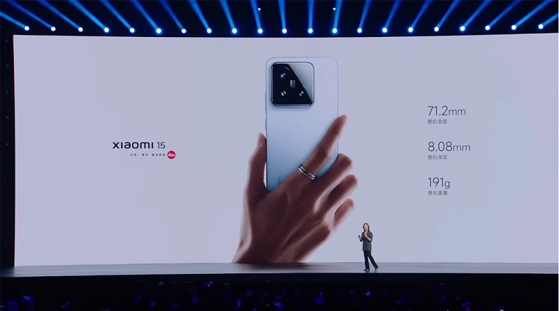 Xiaomi 15 có thiết kế mỏng nhẹ