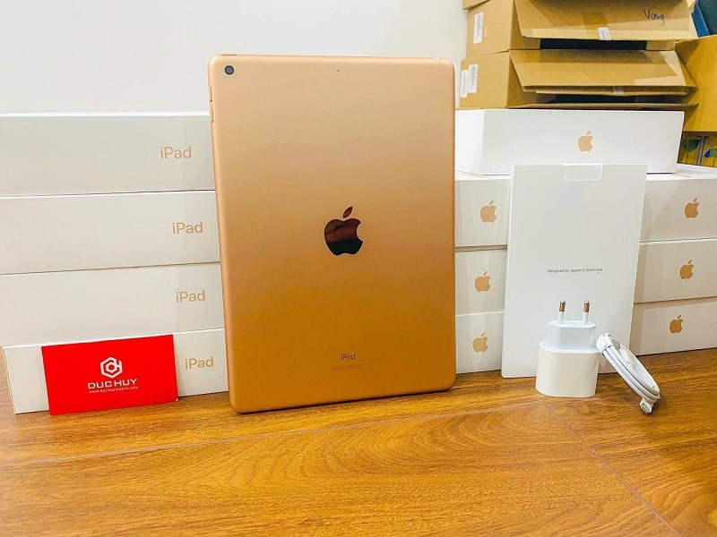 iPad Gen 8 128GB có thiết kế bằng chất liệu nhôm nguyên khối