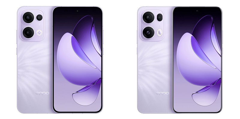  Oppo Reno13, Oppo Reno13 Pro có màu tím, và màn hình viền mỏng