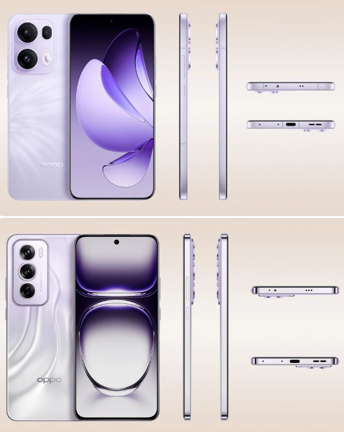 ngoại hình Oppo Reno13 Pro và Oppo Reno12 Pro