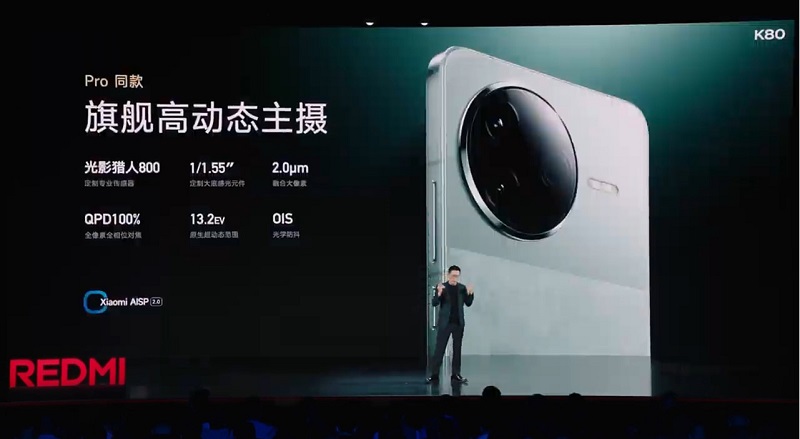 Xiaomi Redmi K80 có camera kép chụp ảnh sắc nét