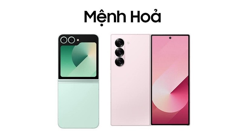 Samsung Galaxy Z Fold 6 màu Hồng Rosé hợp cho người mệnh Hỏa