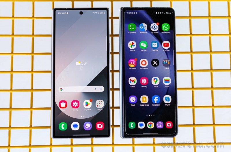 tổng thể thiết kế mặt trước của Samsung Galaxy Z Fold 6 cũ