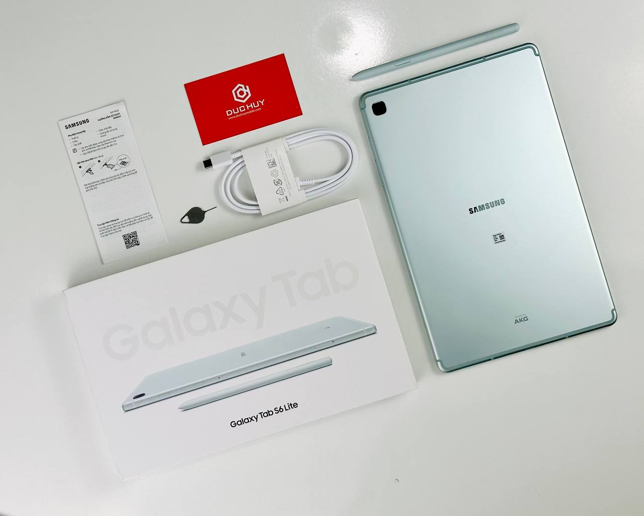Galaxy Tab S6 Lite (2024) màu xanh cực đẹp
