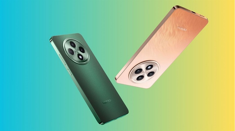 OPPO Reno12 F có 2 màu cam và xanh lá