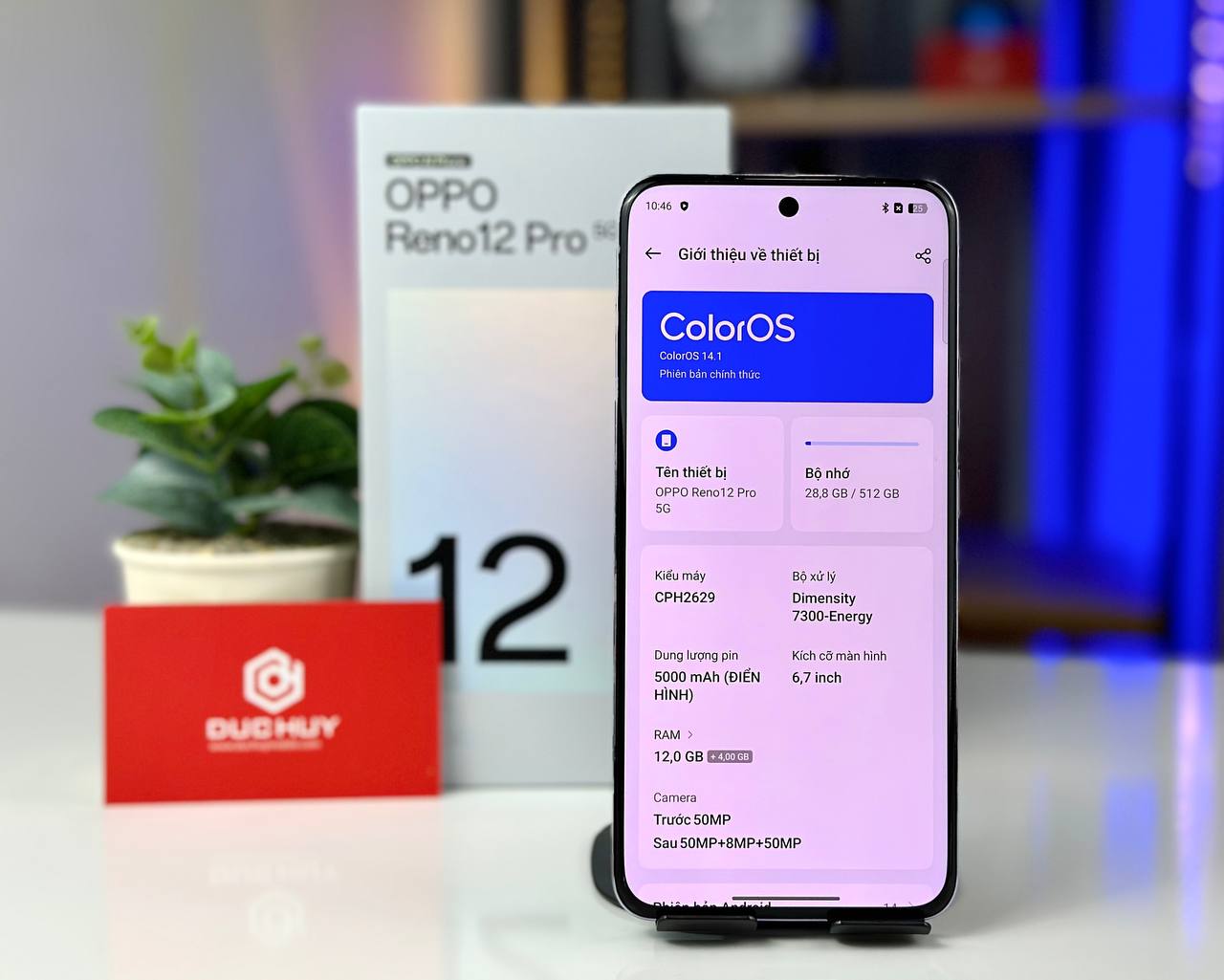 Oppo Reno12 Pro 5G có chip Dimensity 7300-Energy 5G mạnh