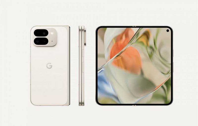 bảng màu của Google Pixel 9 Pro Fold 5G cực đẹp trong đó có màu trắng sứ