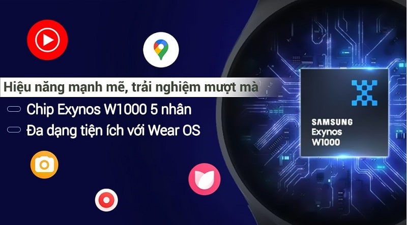 Samsung Galaxy Watch 7 LTE 40mm có chipset mạnh mẽ