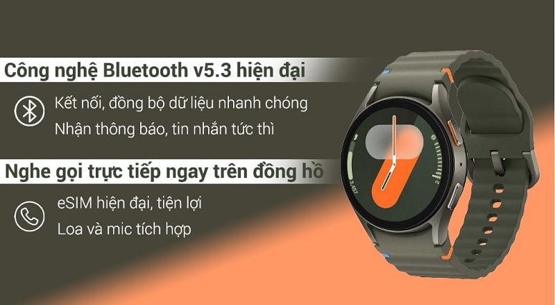 Samsung Galaxy Watch 7 LTE 40mm hỗ trợ nghe gọi độc lập