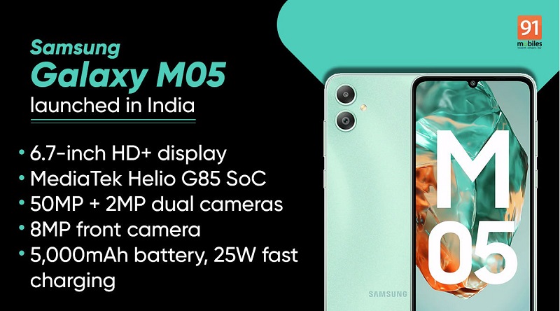 Samsung Galaxy M05 có nhiều tính năng nổi bật