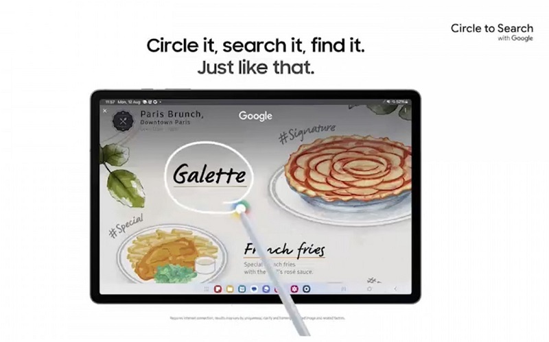 tính năng (Circle to Search) của Tab S10 Plus, Tab S10 Ultra