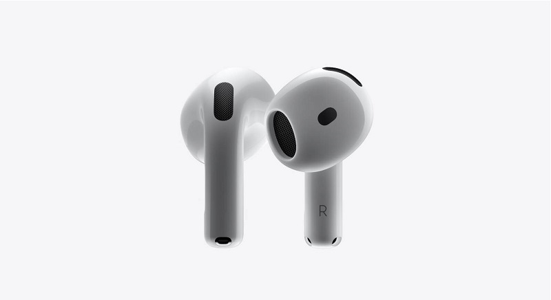 Tai nghe AirPods 4 Chủ Động Khử Tiếng Ồn có thiết kế đẹp, với màu trắng sang trọng