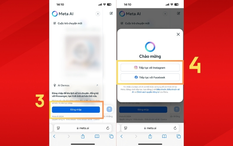 Cách sử dụng Meta AI trên điện thoại bước 2