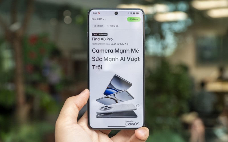 OPPO Find X8 Pro sở hữu ngoại hình tối giản, sang trọng