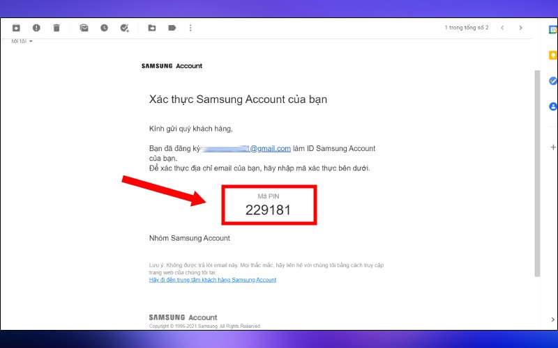 Cách tạo tài khoản Samsung Account trên máy tính bước 4