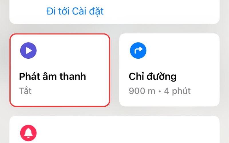 Phát âm thanh cảnh báo