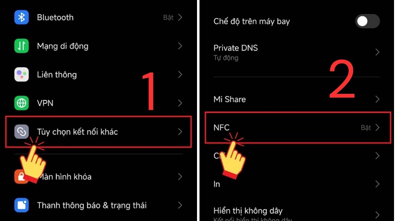 Cách bật NFC trên Redmi Note 14