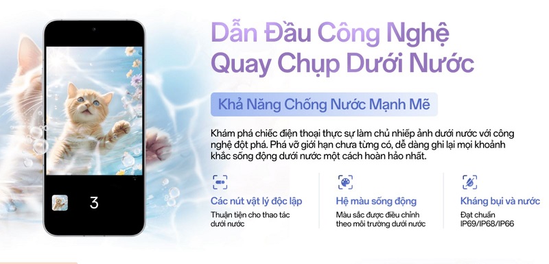 OPPO Reno13 F có công nghệ chụp và quay video dưới nước