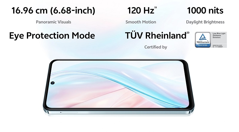 vivo Y29 5G có màn hình tần số quét cao đến 120Hz 