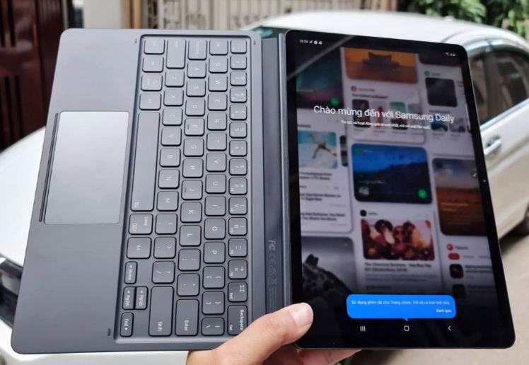 thiết kế bao da Book Cover KeyBoard Galaxy Tab S7