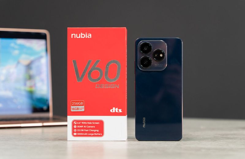 đánh giá nubia v60 design máy 