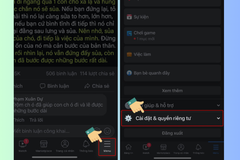 chọc trên facebook bằng điện thoại 