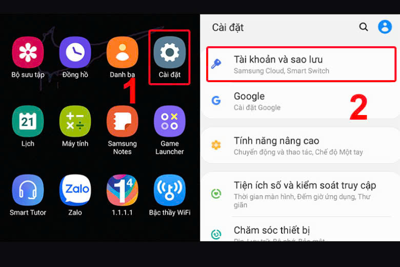 cài đặt ngừng kết nối trên thiết bị android