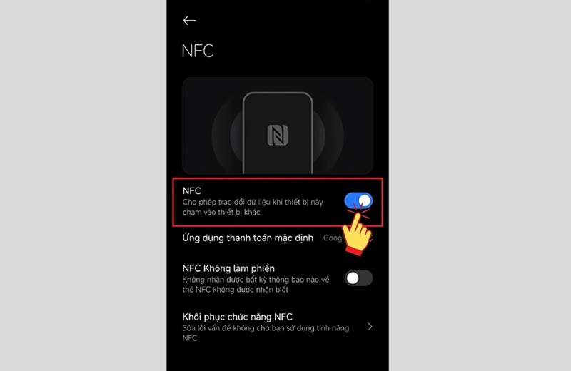 cách bật nfc trên xiaomi mở nfc