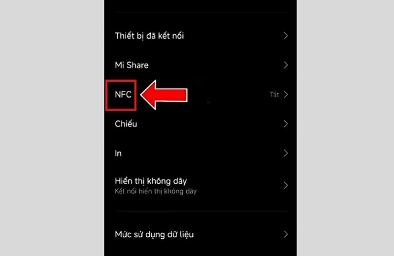 cách tắt nfc trên điện thoại xiaomi 