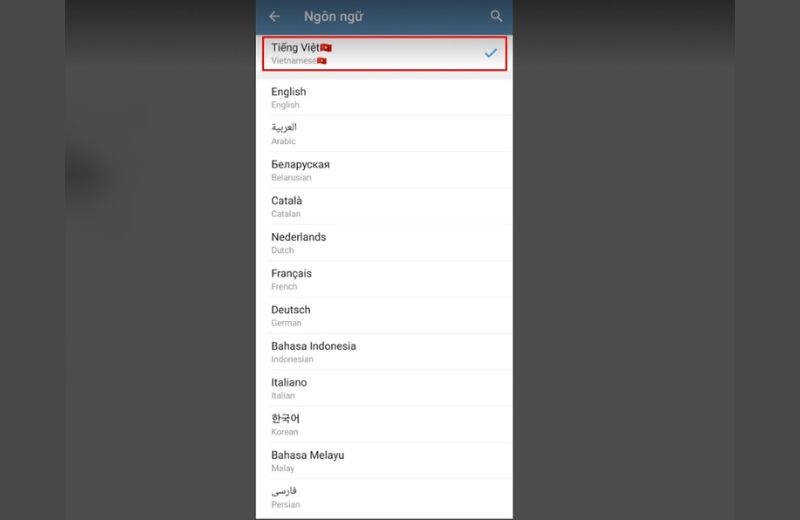 cài tiếng việt cho telegram cài đặt