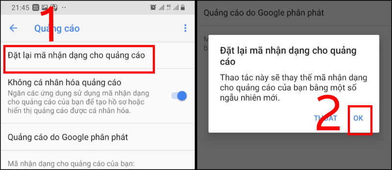 chặn quảng cáo trên điện thoại android 