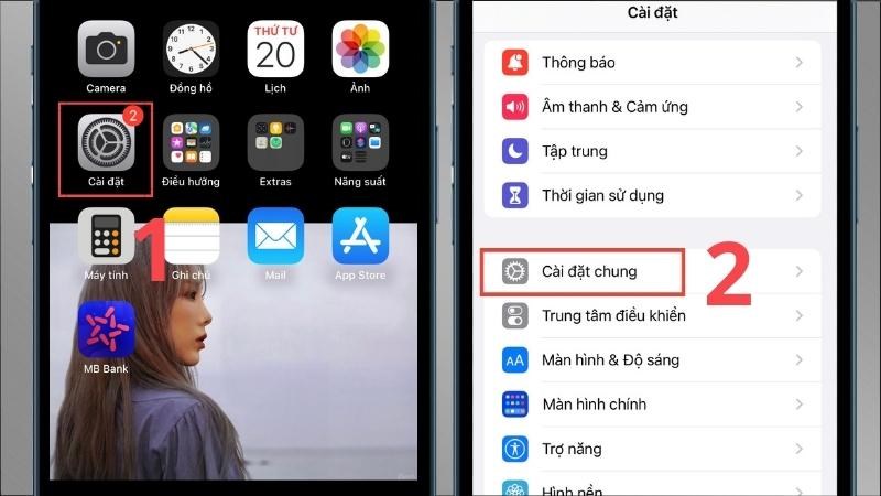 reset điện thoại iphone cài đặt