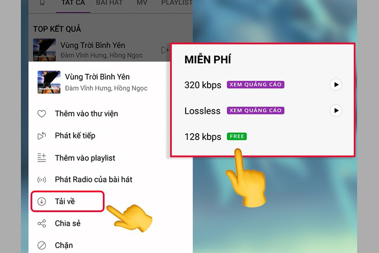 tải nhạc miễn phí về điện thoại zing mp3 chất lượng