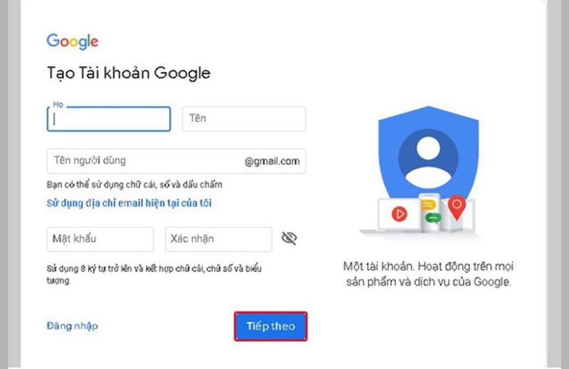 tạo gmail cửa sổ ẩn danh