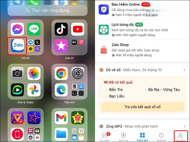 cách tắt thông báo sinh nhật trên zalo điện thoại iphone 