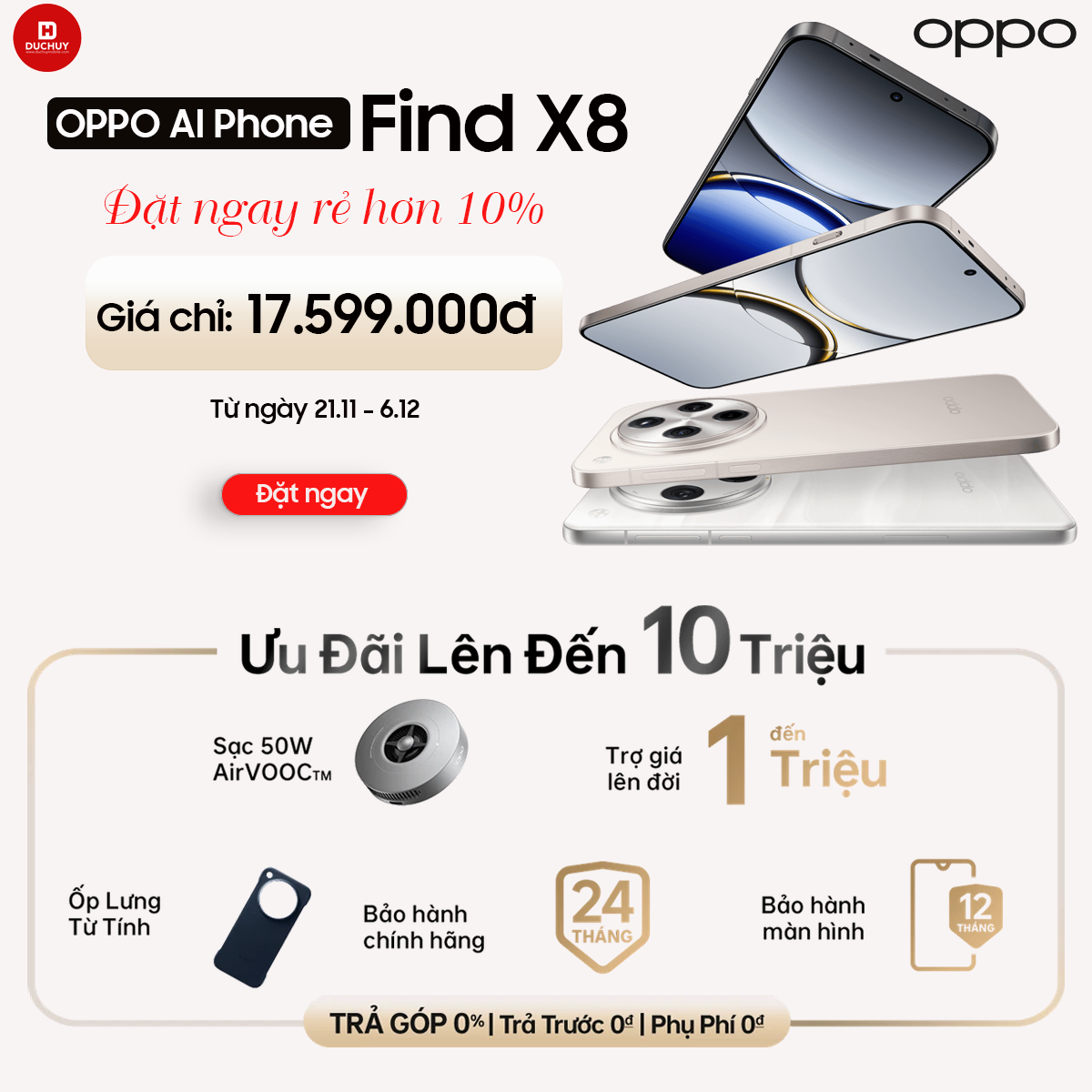 Đặt trước OPPO Find X8 Pro - Rẻ Hơn 20%