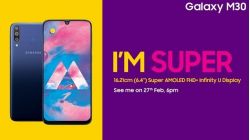 Samsung Galaxy M30 ra mắt 27/2 có 3 camera sau, pin 5000 mAh